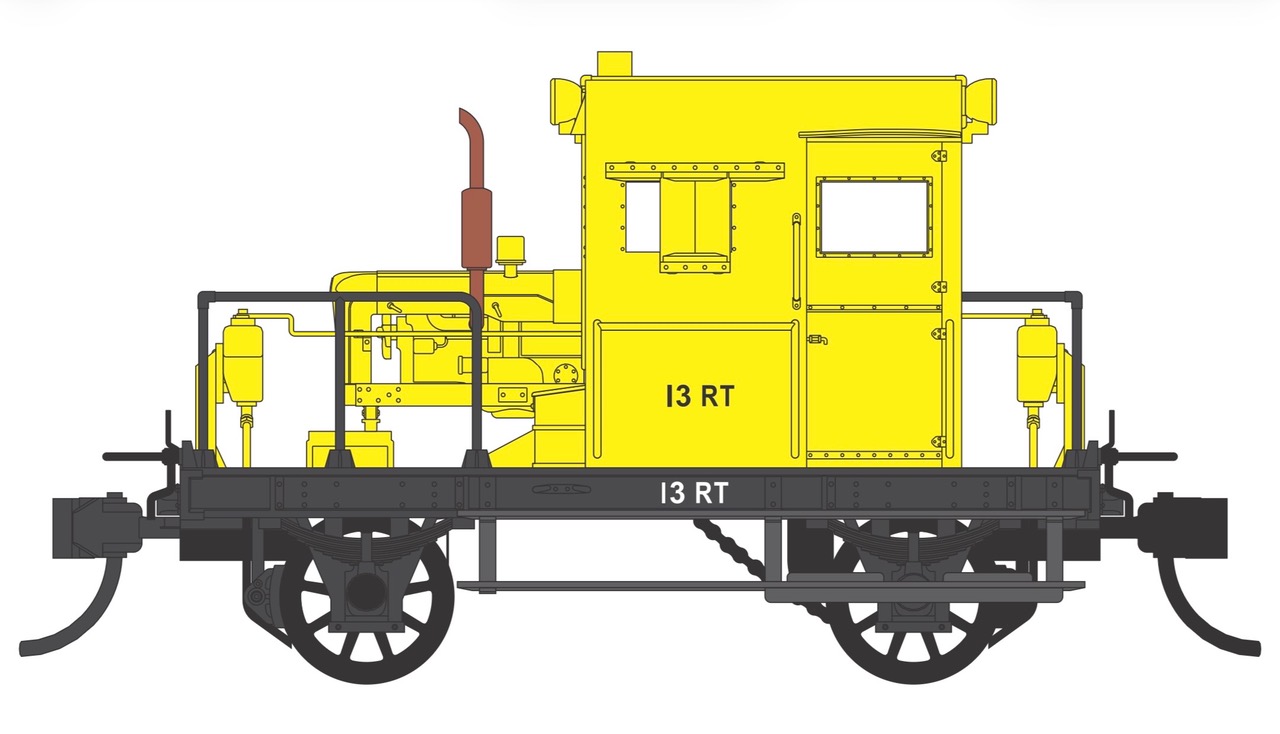 RT 3 HO Scale VR RT Rail Tractor - Victorian Railways (VR) Yellow